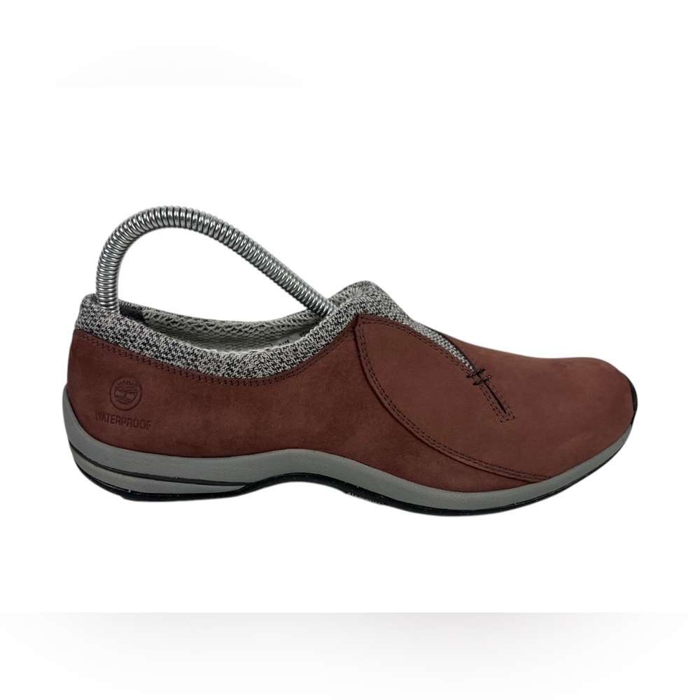Timberland Smartwool Brown Leather  Waterproof Vibram Ecostep Slip On Shoes 8.5M